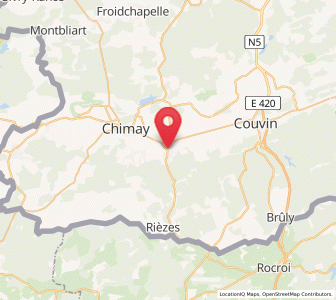 Map of Baileux, Wallonia