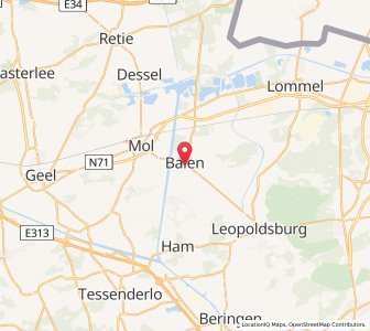 Map of Balen, Flanders