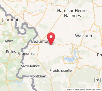Map of Barbençon, Wallonia
