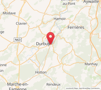 Map of Barvaux, Wallonia