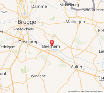 Map of Beernem, Flanders