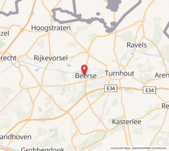 Map of Beerse, Flanders