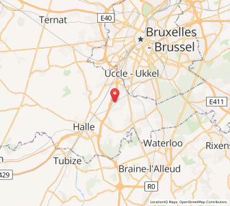 Map of Beersel, Flanders