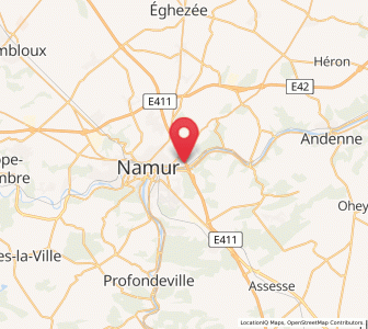 Map of Beez, Wallonia
