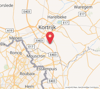 Map of Bellegem, Flanders