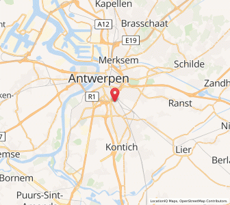 Map of Berchem, Flanders