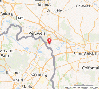 Map of Bernissart, Wallonia