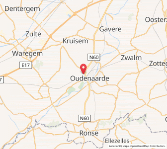 Map of Bevere, Flanders