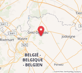 Map of Biez, Wallonia