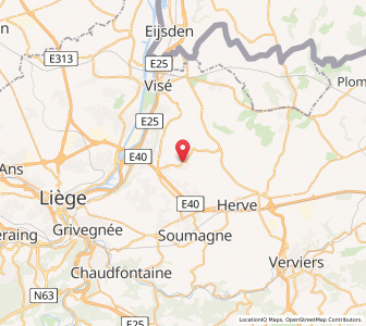 Map of Blégny, Wallonia