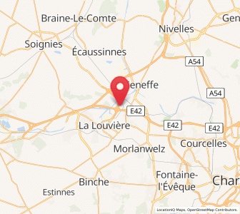 Map of Bois-d'Haine, Wallonia