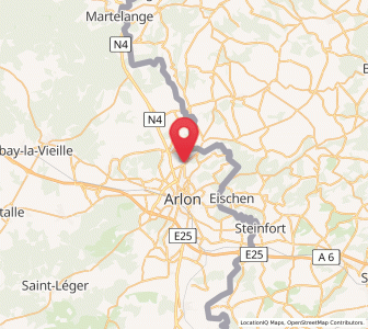 Map of Bonnert, Wallonia