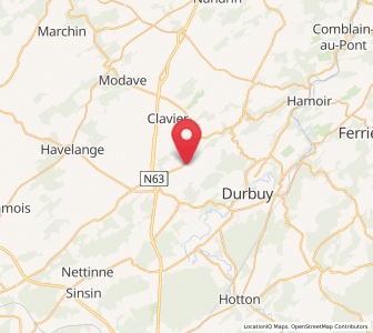 Map of Bonsin, Wallonia