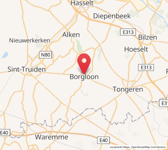 Map of Looz, Flanders
