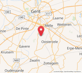 Map of Bottelare, Flanders