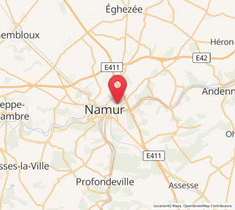 Map of Bouge, Wallonia