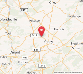 Map of Braibant, Wallonia