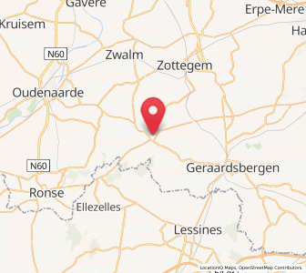 Map of Brakel, Flanders