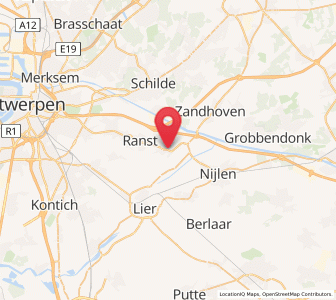 Map of Broechem, Flanders