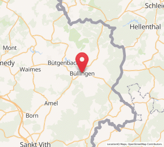 Map of Bullange, Wallonia