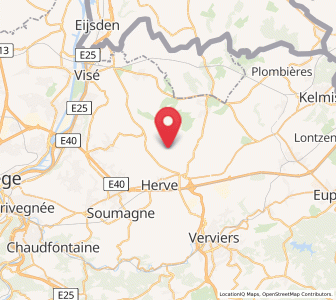 Map of Charneux, Wallonia