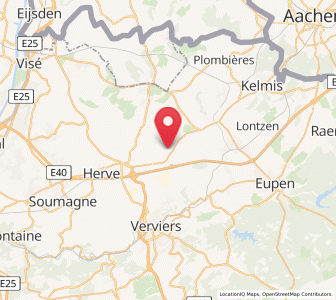 Map of Clermont, Wallonia