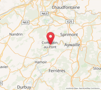 Map of Comblain-au-Pont, Wallonia