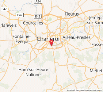 Map of Couillet, Wallonia