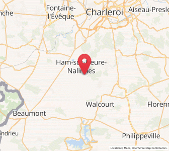 Map of Cour-sur-Heure, Wallonia