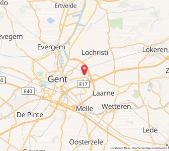 Map of Destelbergen, Flanders