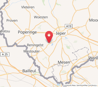 Map of Dikkebus, Flanders