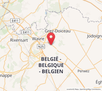 Map of Dion-le-Mont, Wallonia