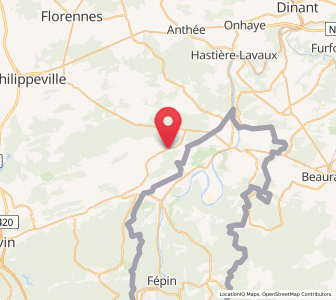 Map of Doische, Wallonia