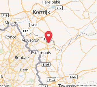 Map of Dottignies, Wallonia