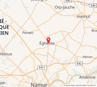 Map of Éghezée, Wallonia