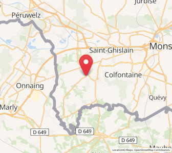 Map of Élouges, Wallonia
