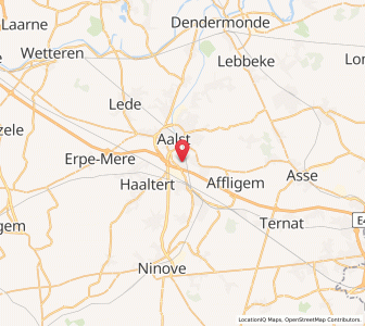 Map of Erembodegem, Flanders