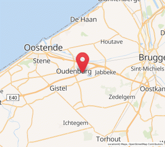 Map of Ettelgem, Flanders