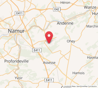 Map of Faulx-Les Tombes, Wallonia