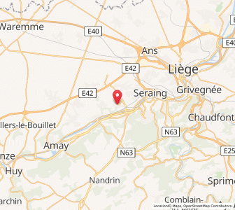 Map of Flémalle-Haute, Wallonia