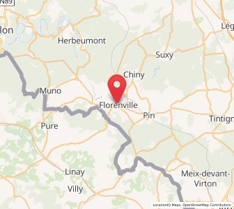 Map of Florenville, Wallonia