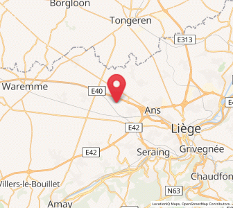 Map of Fooz, Wallonia