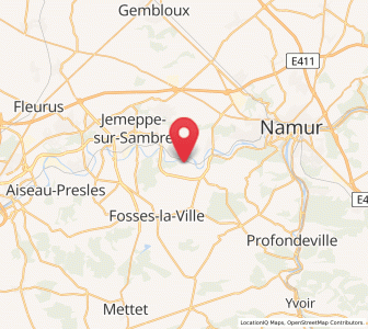 Map of Franière, Wallonia