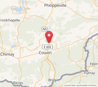 Map of Frasnes, Wallonia