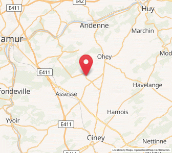 Map of Gesves, Wallonia