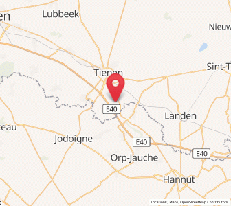 Map of Goetsenhoven, Flanders