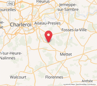 Map of Gougnies, Wallonia