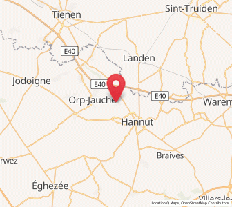 Map of Grand-Hallet, Wallonia