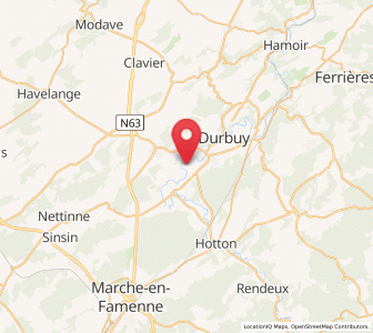 Map of Grandhan, Wallonia