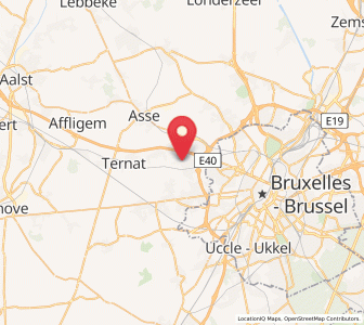 Map of Grand-Bigard, Flanders